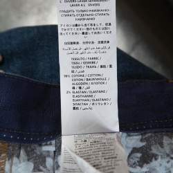 Pre Owned Stella McCartney Blue Denim Embroidered Embellished Short Skirt M