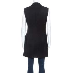 Pre Owned Stella McCartney Black Wool Vest M