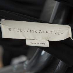 Pre Owned Stella McCartney Black Jersey Draped Cowl Neck Jumpsuit S