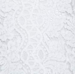 Pre Owned توب ستيلا ماكرتني ياقة ملتفة حول الرقبة متعرج دانتيل أبيض S