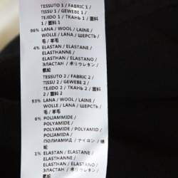 Pre Owned Stella McCartney Black Wool Sequined Reily Asymmetric Dress S