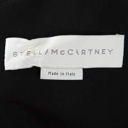 Pre Owned Stella McCartney Black Wool Sequined Reily Asymmetric Dress S