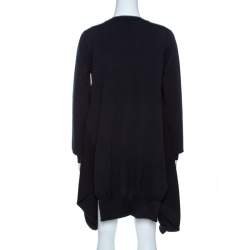 Pre Owned فستان ستيلا مكارتني صوف أزرق كحلي مخلوط مقاس متوسط (ميديوم)