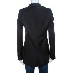 Pre Owned Stella McCartney Black Wool Tuxedo Jacket S