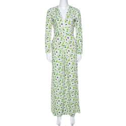 Stella McCartney Multicolor Floral Print Crepe Jumpsuit S