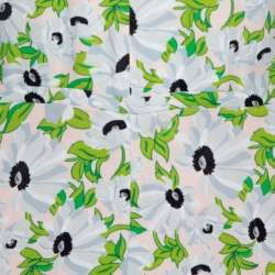 Stella McCartney Multicolor Floral Print Crepe Jumpsuit S