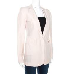 مملوكة مسبقًا Stella McCartney Pale Pink Linen Tailored Blazer XS