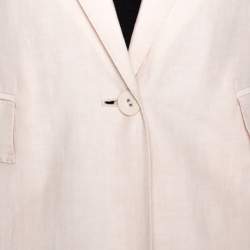 مملوكة مسبقًا Stella McCartney Pale Pink Linen Tailored Blazer XS