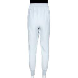 Pre Owned بنطلون ستيلا مكارتني جوليا  كريب سترتش أزرق فاتح مقاس متوسط (ميديوم)