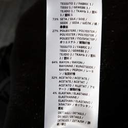 Pre Owned Stella McCartney Black Lurex Floral Silk Jacquard Donna Top S