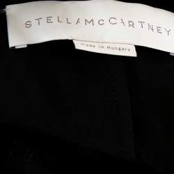 Pre Owned Stella McCartney Black Lurex Floral Silk Jacquard Christine Pants S