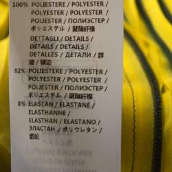 Pre Owned Stella McCartney Yellow Plisse Georgette Jeanne Asymmetric Skirt S