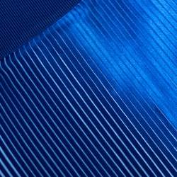 Pre Owned تنورة ستيلا مكارتني ساتان بليسيه أزرق غير متساوية مقاس صغير (سمول)