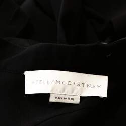 Pre Owned Stella McCartney Black Swan Embroidered Silk Shirt S