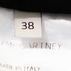 Pre Owned Stella McCartney Black Swan Embroidered Silk Shirt S