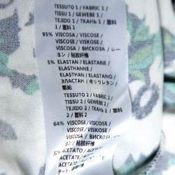 Pre Owned توب ستيلا ماكرتني قصة كريب طباعة زهور متعدد الألوان  M