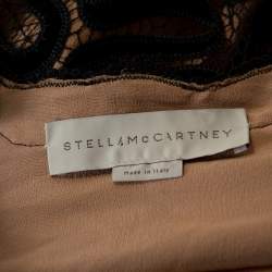 Pre Owned Stella McCartney Black Ribbon Lace Patterned Shift Dress S