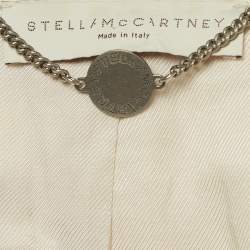 Pre Owned Stella McCartney Cream Silk Single Breasted Blazer S