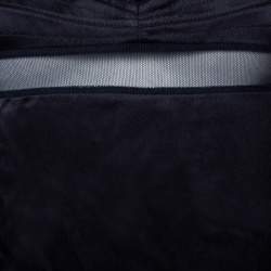 Pre Owned توب قميصي ستيلا ماكرتني حافة دانتيل ساتان حرير أسود S