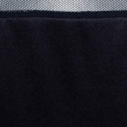 Pre Owned توب قميصي ستيلا ماكرتني حافة دانتيل ساتان حرير أسود S