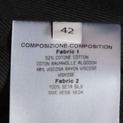 مملوكة مسبقًا Stella McCartney Black Silk Organza Overlay Strapless Dress M