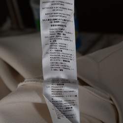 مملوكة مسبقًا بنطلون كولوتيس ستيلا ماكرتني  واسع ساق عريضة مزيج صوف عاجي S