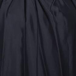 Pre Owned Stella McCartney Black Sateen Gathered Neck Faye Top XS