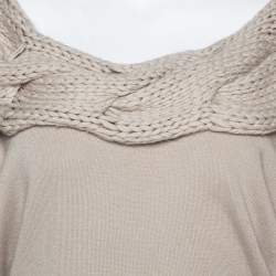 Pre Owned ب لوفر ستيلا مكارتني حرير وكشمير بيج تريكو مقاس متوسط - ميديوم