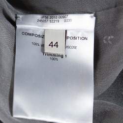 Pre Owned فستان ستيلا مكارتني شيفت أكمام قصيرة مزخرف ترتر ميتاليك مقاس وسط (ميديوم)