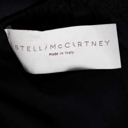 Pre Owned فستان ستيلا مكارتني رقبة حمالات مزخرف ساتان أسود مقاس صغير (سمول)