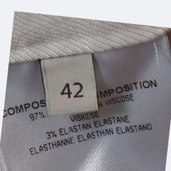 Pre Owned Stella McCartney Multicolor Knit Grid Patterned Mini Skirt M