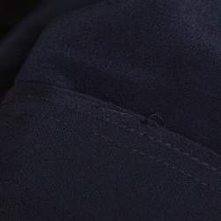 Pre Owned Stella McCartney Navy Blue Crepe Side Slit Detail Trousers S