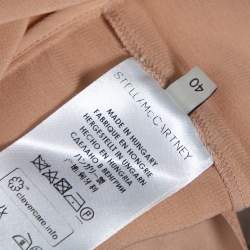 Pre Owned Stella McCartney Champagne Pink Silk Tiered Yenna Asymmetric Dress S