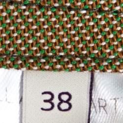 Pre Owned Stella McCartney Green Canvas Belted Vest S