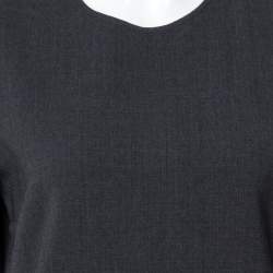 مملوكة مسبقًا توب ستيلا مكارتني "ميريلا" تنورة فوقية صوف مرن رصاصي مقاس صغير (سمول)