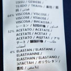 Pre Owned Stella McCartney Navy Blue Crepe Flared Midi Dress L