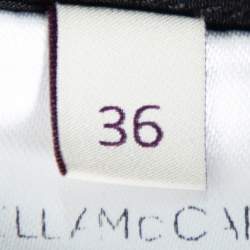 Pre Owned Stella McCartney Black Swan Embroidered Silk Shirt S