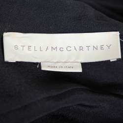 Pre Owned Stella McCartney Black Swan Embroidered Silk Shirt S