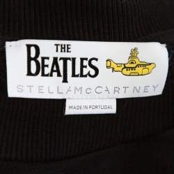 مملوكة مسبقًا سويت شيرت ستيلا مكارتني ذا بييتلز قطن أسود أول توغيثر ناو مطرز مقاس متوسط - ميديوم