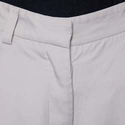 Stella McCartney Ecru Silk Blend Wide Leg Trousers M