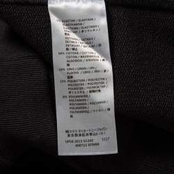 Pre Owned Stella McCartney Black Cotton Knit Paisley Jacquard Patch Detail Sweatshirt S