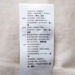 Pre Owned Stella McCartney Gold/White Paisley Brocade Mini Wrap Skirt S