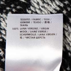 Pre Owned فستان ستيلا مكارتني كبير الحجم صوف نمط هوندزتوث مونوكرومي مقاس صغير (سمول)