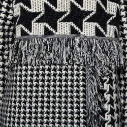 Pre Owned فستان ستيلا مكارتني كبير الحجم صوف نمط هوندزتوث مونوكرومي مقاس صغير (سمول)