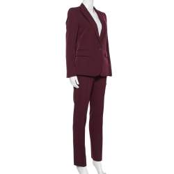 مملوكة مسبقًا Stella McCartney Burgundy Wool Iris Suit S