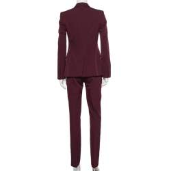 مملوكة مسبقًا Stella McCartney Burgundy Wool Iris Suit S
