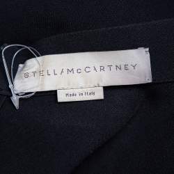 Pre Owned فستان ستيلا مكارتني صغير كبير الحجم دانتيل و كريب أسود مقاس وسط (ميديوم)