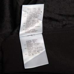 Pre Owned فستان ستيلا مكارتني صغير كبير الحجم دانتيل و كريب أسود مقاس وسط (ميديوم)