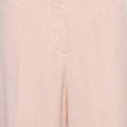 Pre Owned Stella McCartney Pink Wool Flared Leg Trousers S