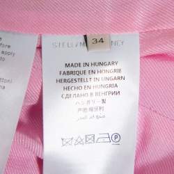 Pre Owned جاكيت بليزر ستيلا مكارتني وردي صدرية مزدوجة مقاس صغير (سمول)